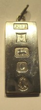 STERLING SILVER  DOG TAG INGOT