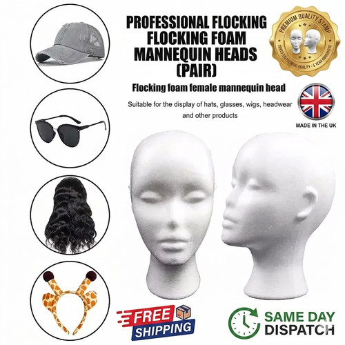 Polystyrene foam head dummy - polystyrene,