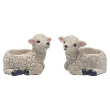 LEONARDO SET OF 2 SHEEP  EGG CUPS