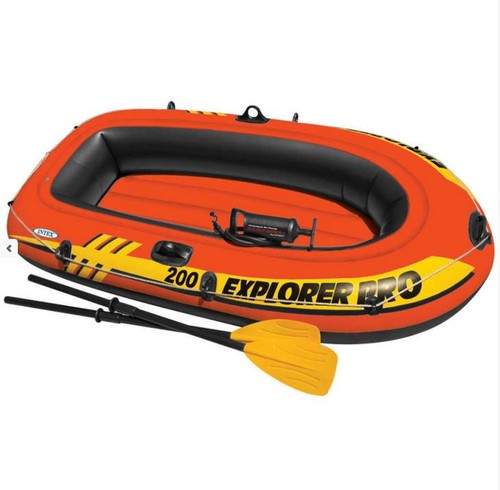 Inflatable boat with - inflatable, pump