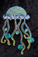 Large Jellyfish Brooch Vintage