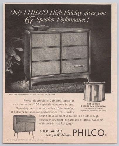 1958 philco vintage - philco, hi-fi