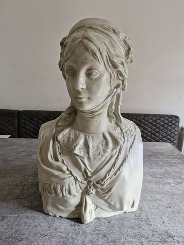 Large antique plaster bust - plaster, of
