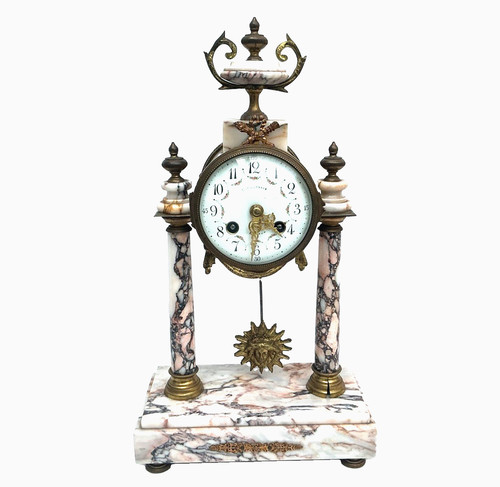Antique french marble portico - french,