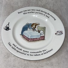 Beatrix Potter Peter Rabbit Wedgwood China Decorative Plate 17.5cm