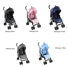 Arc Baby Stroller Pushchair Buggy Pram Lightweight WideSeat Raincover-UPTO 22KGS