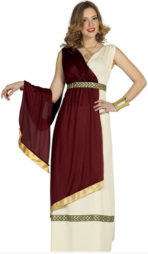 Red roman lady costume - red,