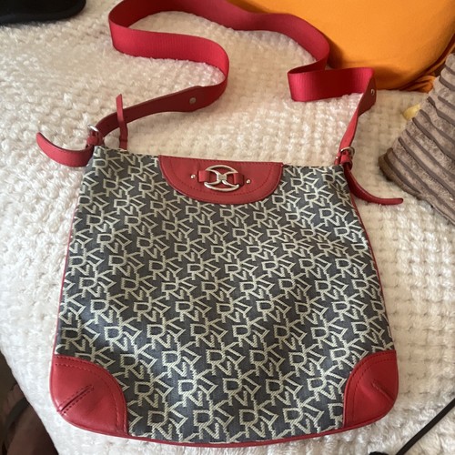 Dkny logo canvas leather - canvas,