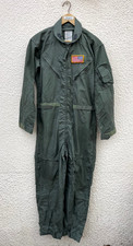 Obsolete USAF U.S Army Sage Green CWU-27P Nomex Military Pilot Flight Suit 40L