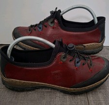 Rieker Womens Burgundy Slip On