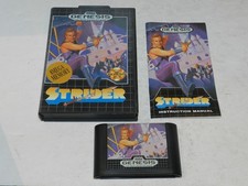 Strider Sega Genesis Game Complete In Box CIB Tested MINT