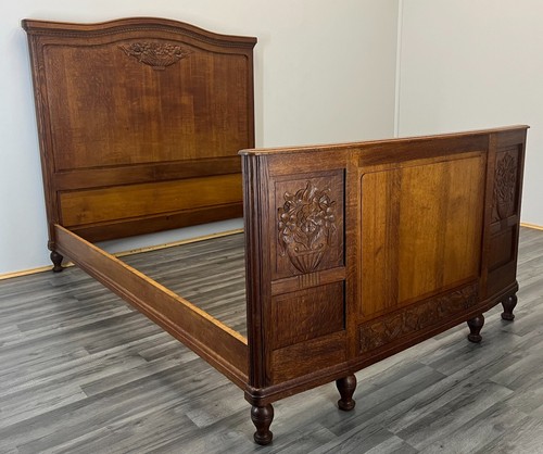 Bed antique french - bed, oak