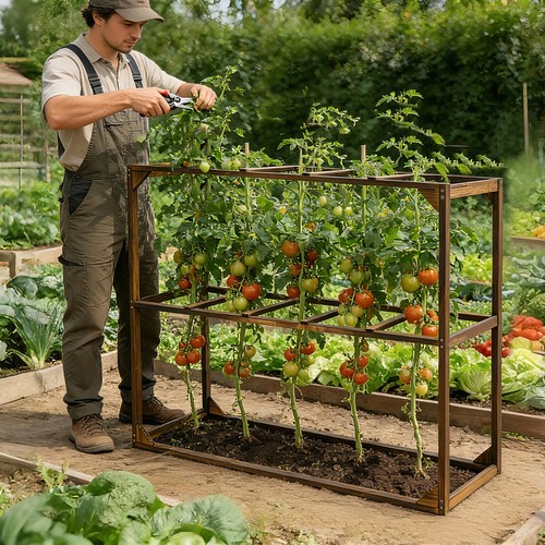 Garden tomato growing - garden,