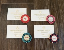 RARE James Bond Casino Royale Prop Poker Chips - Screen Used, Certificates Incl.