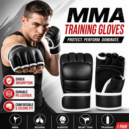Mma training gloves half - training,