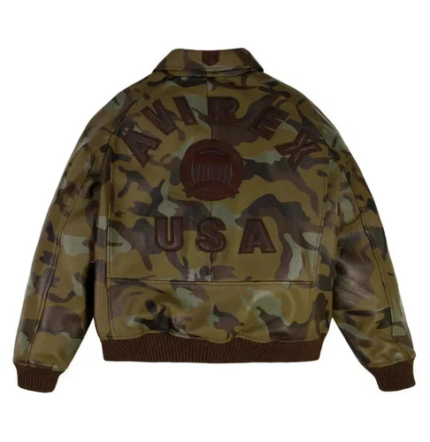Men avirex camo - avirex, leather
