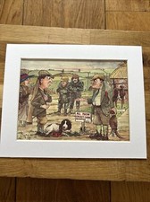 Bryn Parry Comic Country Shoot MOUNTED PRINT 10x8” The Keepers Tip Pay Christmas