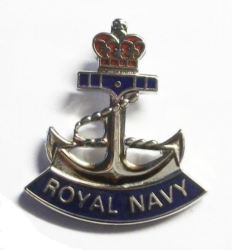 Royal navy anchor lapel - lapel, pin