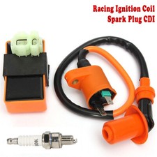 For GY6 50cc 125cc 150cc Scooter ATV Racing Ignition Coil Spark Plug CDI Box Set