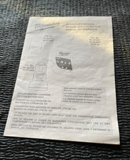 Instructions ONLY Milwaukee