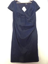 Like NEW!! Gorgeous elegant Vera Mont stretch dress size M / 40 Blue