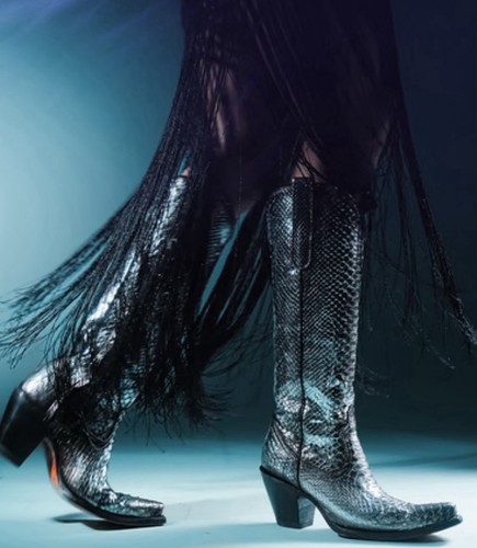 Women leather cowboy - women's, boots