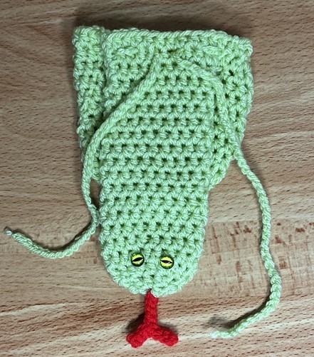Green snake willy warmer - snake, warmer.
