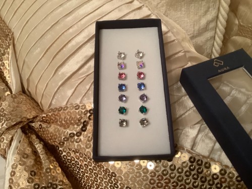 Aura swarovski 7pair - by,