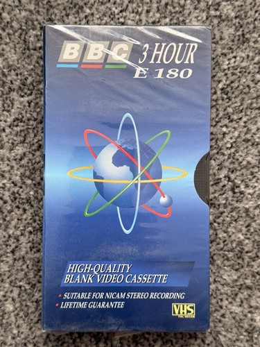 Bbc e180 blank vhs - bbc, hour