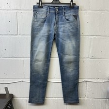 Mens Replay Hyperflex Anbass Slim Fit Stretch Jeans Blue W32 L30