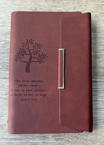 Mottled brown filofax style - filofax,