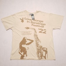 Playboy mens beige T-shirt XL