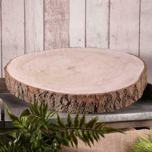 Large natural wood log slice - large,