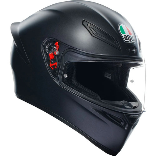 Agv matt black - black, motorcycle