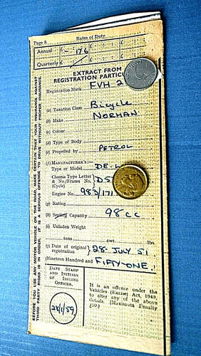 Old buff logbook - buff, from