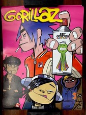 GORILLAZ * Inky Octopus 2001 Official Promo Poster * Jamie Hewlett art * Blur