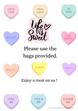 Wedding Sweet Cart Love Hearts