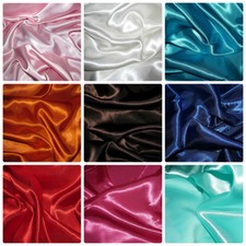 Satin Silky Fabric Plain Dress