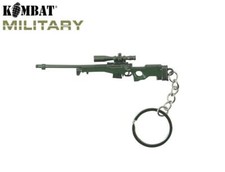 Kombat UK KOMK-001 Olive Green Sniper Rifle Keyring Metal Keychain Sniper Rifle