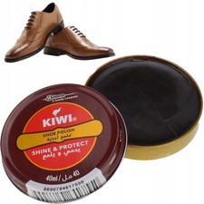 Kiwi Brown Shoe Polish Tin 40ml - Shine & Protect