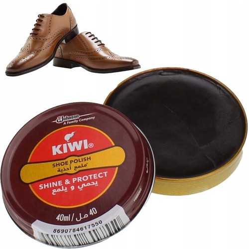 Kiwi brown shoe polish tin - kiwi,