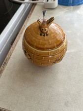 Vintage Ceramic Honey Pot with