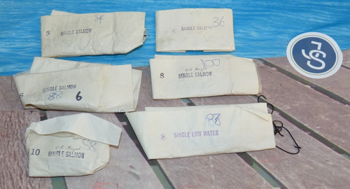 100 vintage black fly tying - 100's,