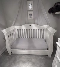 Boori Royale White Sleigh Cot