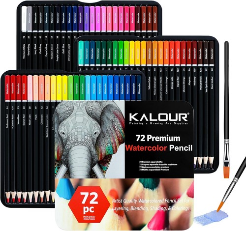 Kalour watercolour pencils - kalour, 72