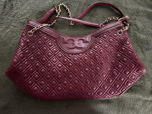 Tory burch burgundy quilted - tory,