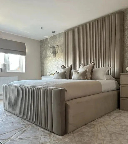 High headboard bed designer - bed,