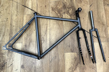 RARE Cinelli Tutto V1 56cm Large Cerakote Frame Belt Drive Compatible + Extras