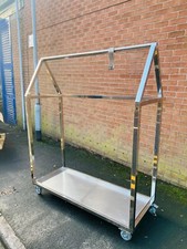 Butchers Meat Hanging Trolley Stainless Steel Hold 300KG Weight 150x60x180 cm