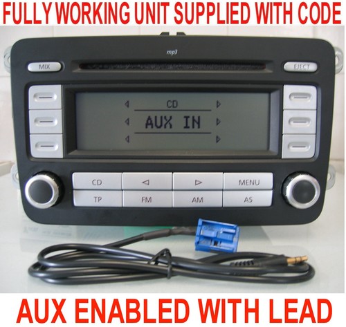 Rcd 300 mp3 aux stereo - vw,